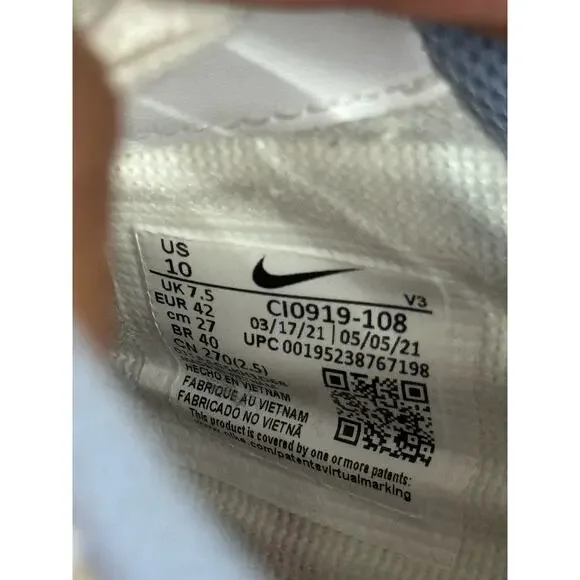 Nike Air Force 1 Shadow White/University Red CI0919-108 Women's size 10 - Picture 9 of 10